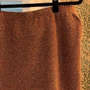 Cinnamon fleck tweed St. John Couture Pencil Skirt